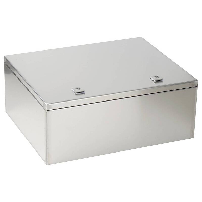 TRU COMPONENTS Schaltschrank Edelstahl TC-SS504020 IP65 lichtgrau 400x500x200mm - 4064161335414