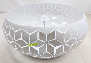 C-Ware Reality Ventilator Bidar leise Deckenventilator mit Fernbedienung weiß 50cm