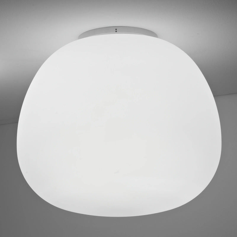 Fabbian Deckenleuchte Lampe Mochi weiß 45 cm Metall Glas E27 SIEHE TEXT/FOTO - 3503153