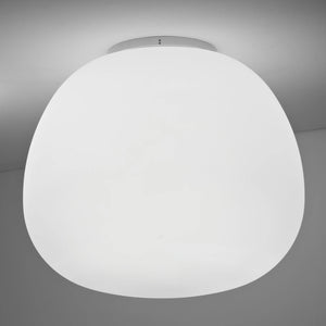 B-Ware Fabbian Deckenleuchte Lampe Mochi weiß 45 cm Metall Glas E27 SIEHE TEXT/FOTO