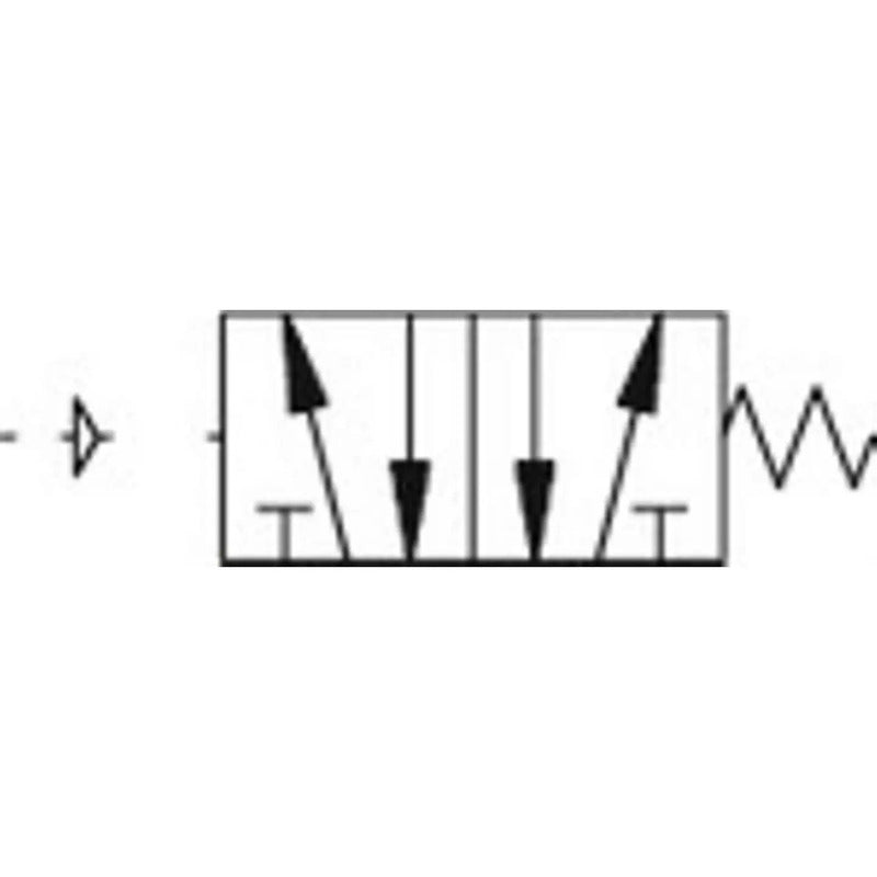 5/2-Wegeventil Pneumatisch Betätigt Monostabil - G 1/8 - 4047322097192