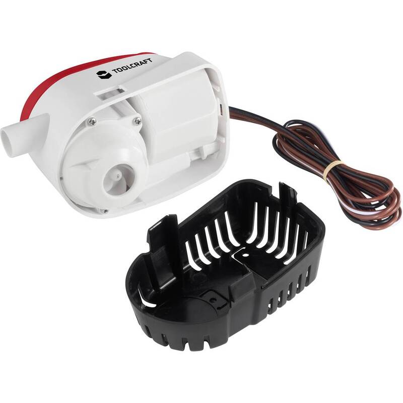 TOOLCRAFT TO-7159128 Niedervolt-Tauchpumpe 2839 l/h 12 V/DC Pumpe Durchlaufpumpe - 4064161187211
