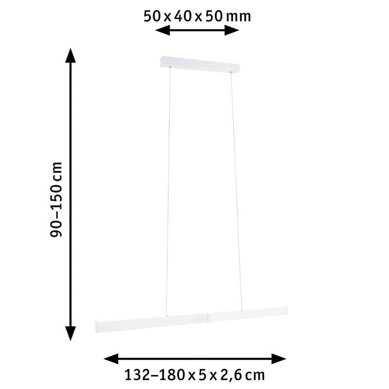 Paulmann 79888 LED Pendant Light 36 W Black - 4000870798881