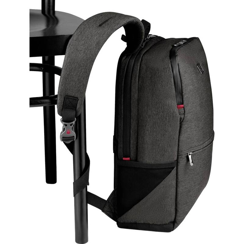 Wenger Notebook Rucksack MX Reload grau für 25,4cm Laptop mit Check-in Fach - 7613329114490