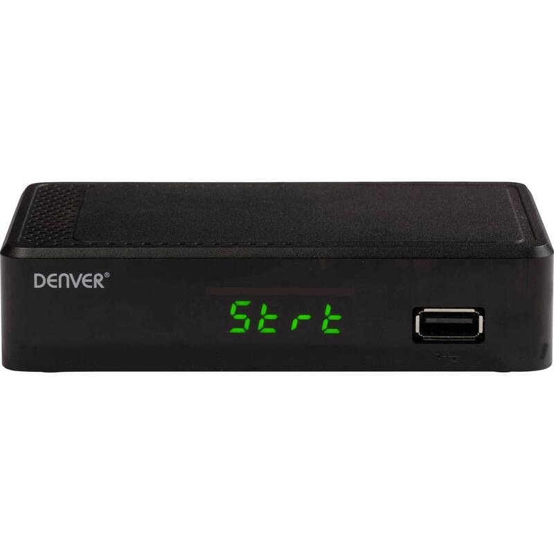 Denver DTB-148 DVB-T2 Receiver mit Aufnahmefunktion und Ethernet-Anschluss - 5706751075247