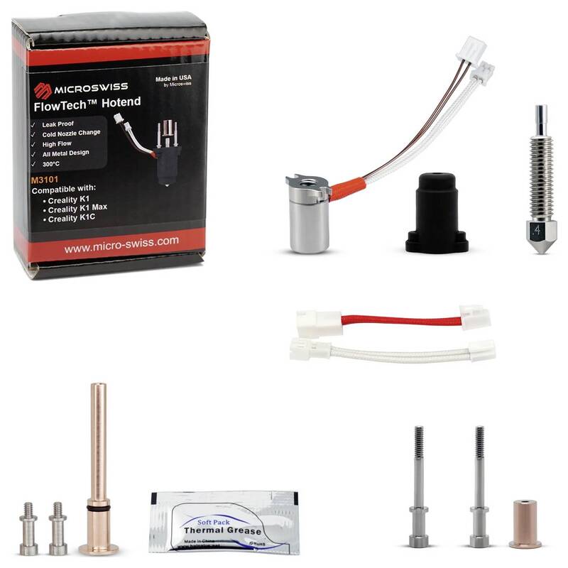 Micro Swiss FlowTech Hotend für Creality K1 3D Drucker Zubehör Upgrade Teile 78 - 0850041631202
