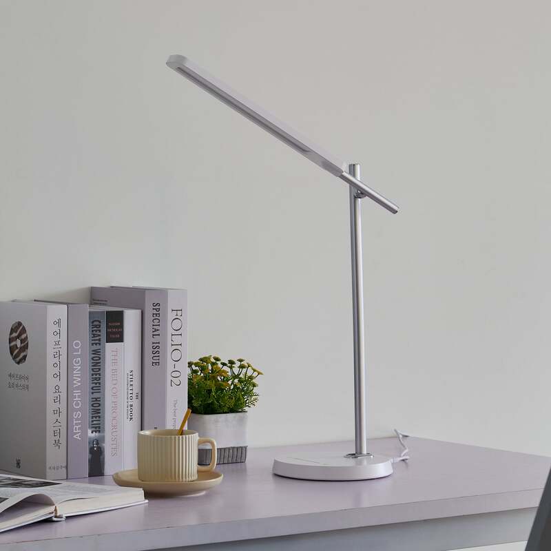 Lindby Tischleuchte Valtorin LED Lampe dimmbar höhenverstellbar weiß - 4251911775631