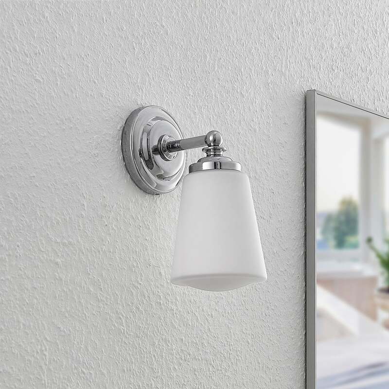 Arcchio Wandleuchte Mahdi LED Wandlampe dimmbar chrom IP44 11cm Badezimmerlampe - 4251096591538