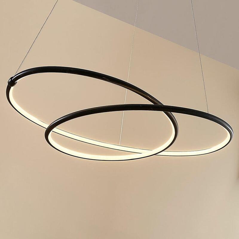 Lucande LED-Pendelleuchte Mirasu spiralförmig Lampe Leuchte Hängeleuchte schwarz - 4251096547238