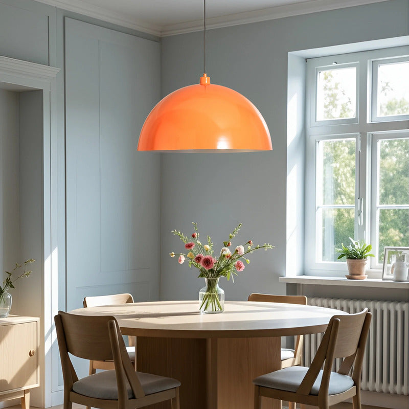 Opviq Hängeleuchte Pendelleuchte Lampe orange Metall Kure Ø 60cm E27 LED Leuchte - 8684283485680