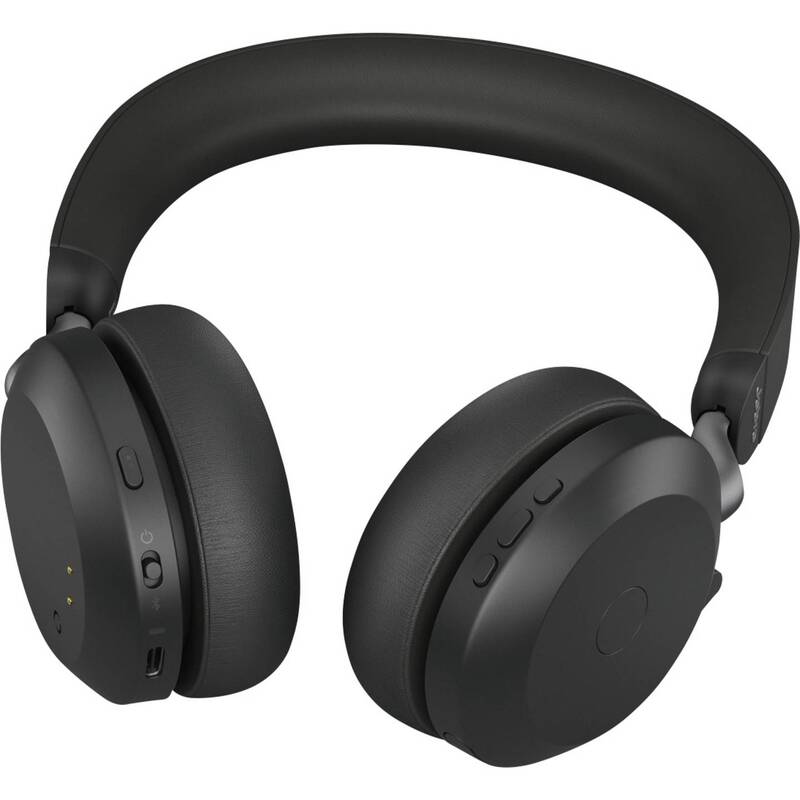 Jabra Evolve2 75 Headset Over Ear Schwarz Bluetooth 5.2 ANC 24h Gesprächszeit - 5706991024401