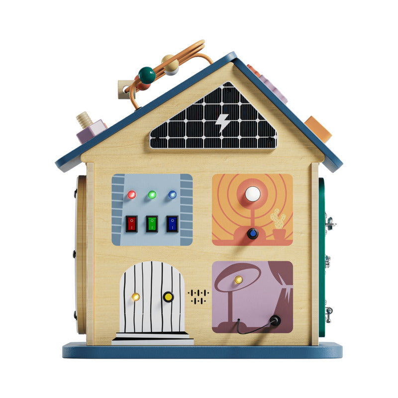 TOPBRIGHT Activity Haus 12-in-1 aus Holz für Kinder ab 18 Monaten - 4260771795031
