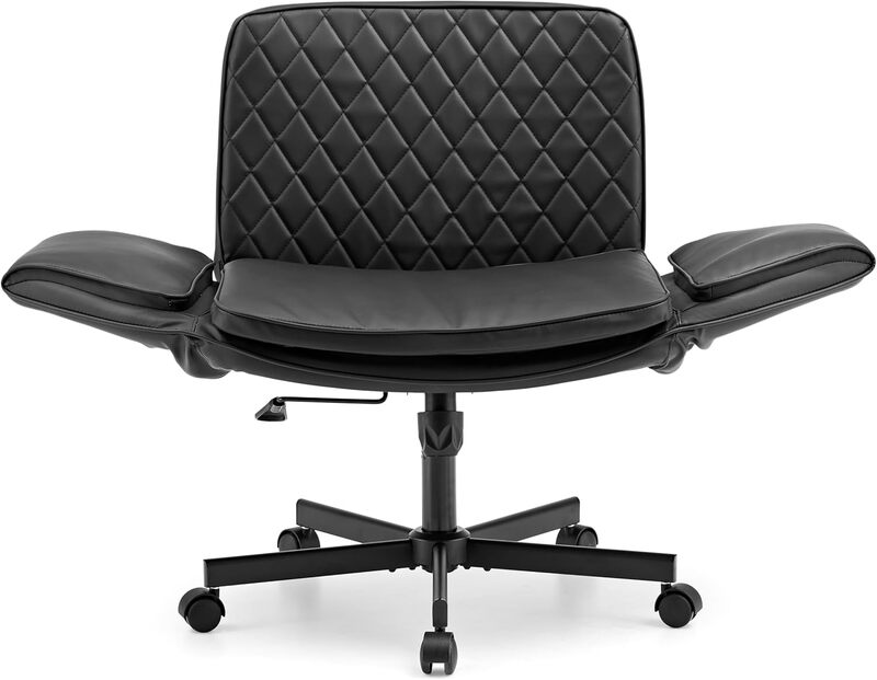 hjh LIVING Bürostuhl Schreibtischstuhl Criss-Cross 10 Schwarz Schneidersitz - 4064323109396