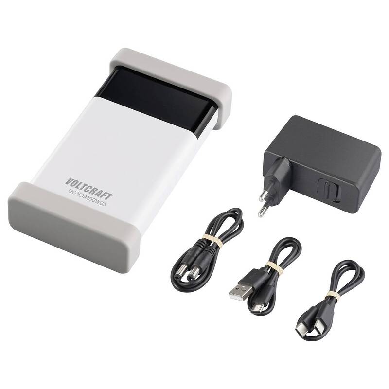 VOLTCRAFT USB Ladegerät UC-1C1A100W03 100W 2x USB-C USB-A PD 3.0 Pure White - 4064161390789