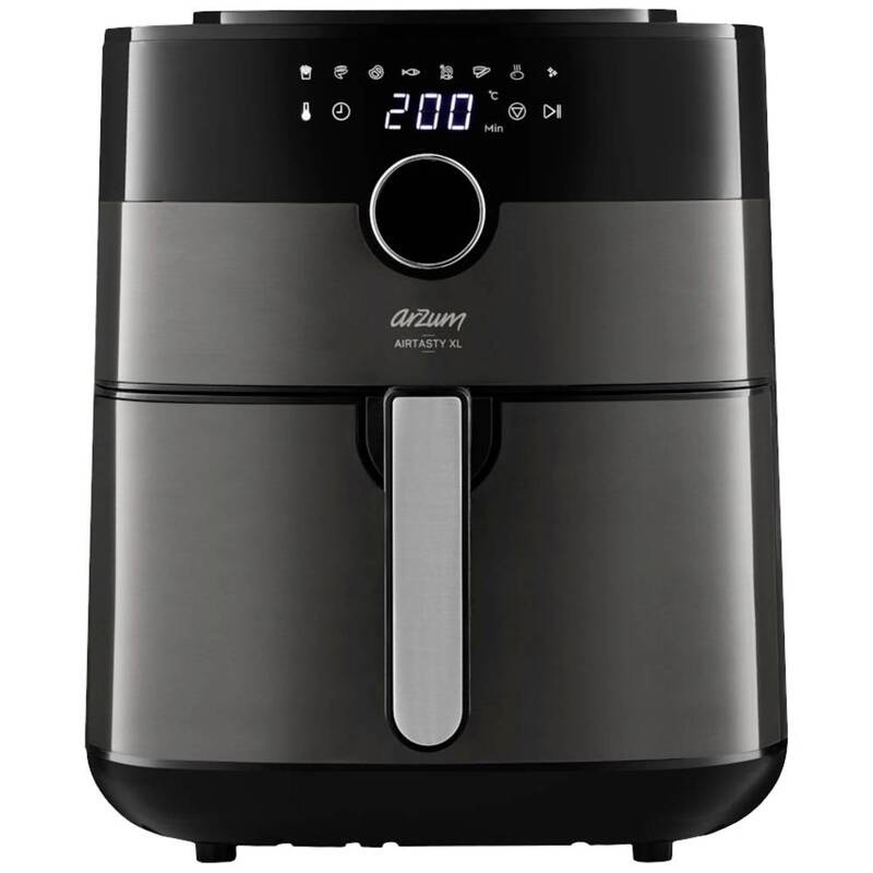 arzum Fritteuse Heißluftfritteuse Airfryer Timer 6L Überhitzungsschutz Silber - 8696184917367
