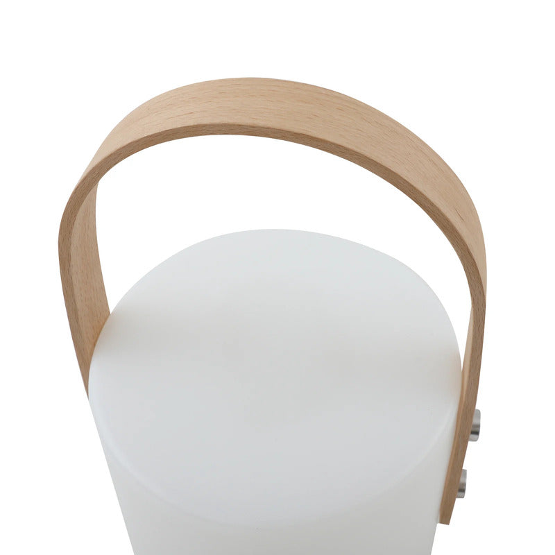 Lindby LED Akku Außentischleuchte Juria Gartenleuchte dimmbar IP44 weiß 35,5cm - 4251911774092