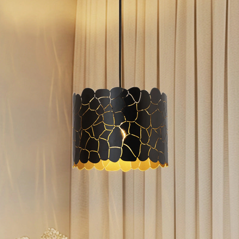Lindby Pendelleuchte Hängeleuchte Aralena LED Lampe dimmbar schwarz gold Ø26cm - 4251911786194