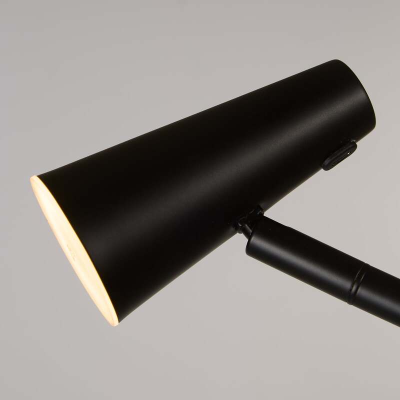 searchlight Stehleuchte Bodenlampe LED Akku schwarz matt Eisen dimmbar USB - 5053423298627