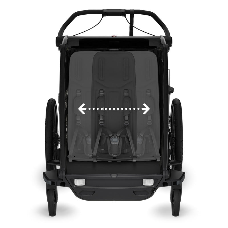THULE Chariot Sport 2 Double Kinderanhänger Jogging Schwarz 2 Plätze - 0197074564740