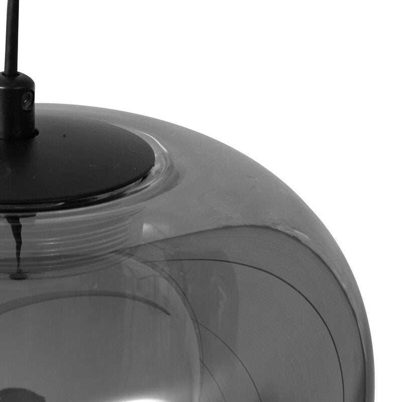 Lucande LED Hängeleuchte Pendelleuchte Avelina rauchgrau flammig 14cm - 4251911786484
