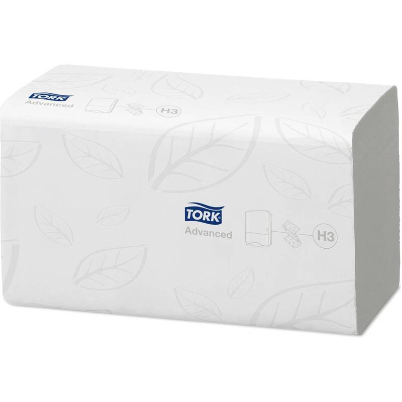 Tork Handtuchspender Mini Zickzack-Handtücher Spender weiß 1 Stück H3 140x290mm - 7322540571349