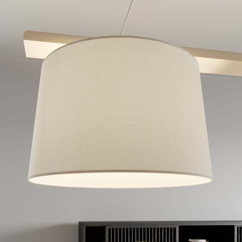 Hängelampe Hängeleuchte Sweden LED Pendelleuchte dimmbar altweiß Holz 90cm Lampe - 5907687435130