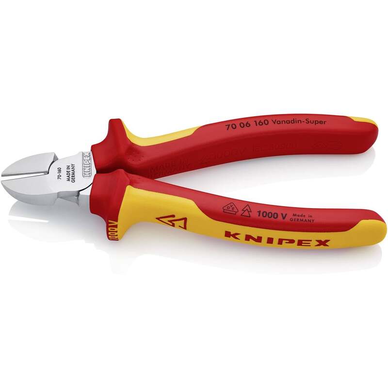 Knipex Seitenschneider VDE 70 06 160 Zange Handwerkzeug 160mm Vanadiumstahl - 4003773021995