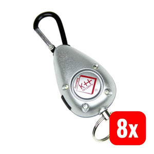 B-Ware kh-security Taschenalarm Silber LED Sicherheitsalarm mit integrierten LEDs