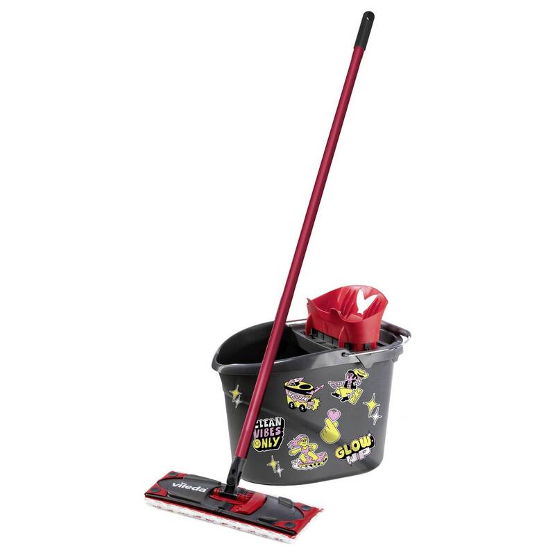Vileda Bodenwischer-Set ULTRAMAX Mopp Reinigungssystem anthrazit rot 1 Set - 4023103267930