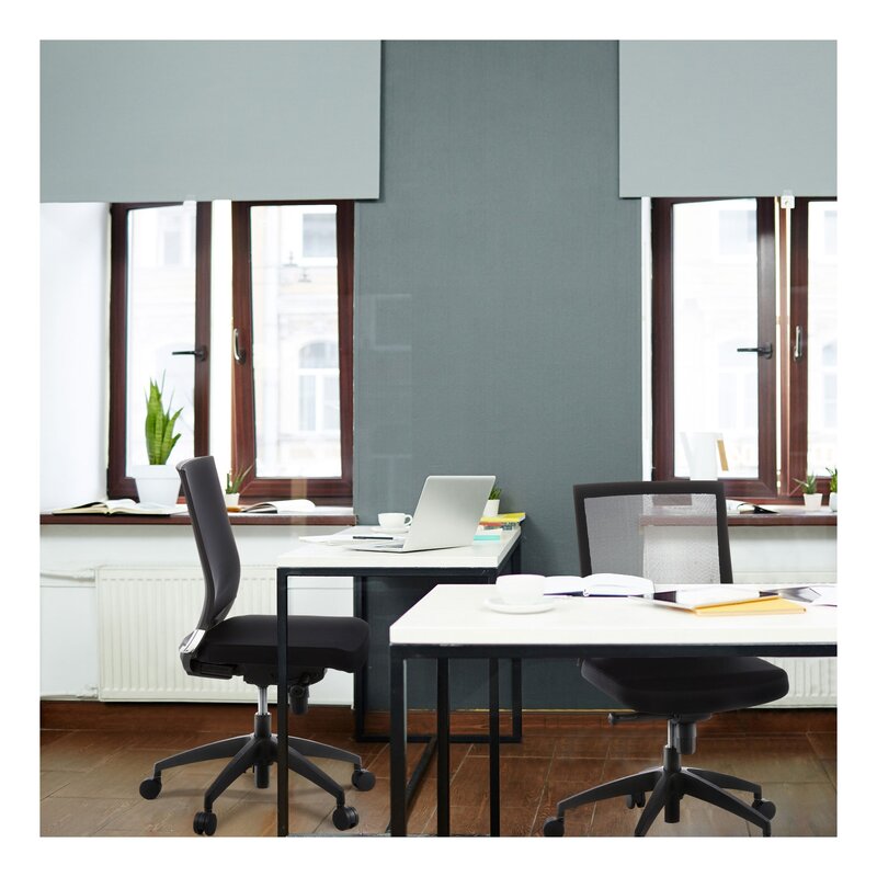 hjh OFFICE Bürostuhl Chefsessel PORTO PRO Drehstuhl Schreibtisch Stoff schwarz - 4260182550632