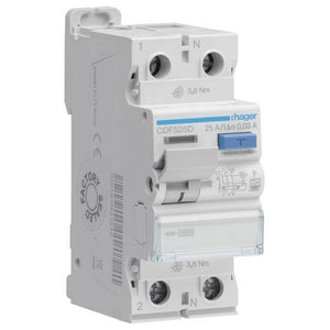B-Ware Hager FI-Schutzschalter 2-polig 25A 30mA Fehlerstromschutzschalter 230V 10kA