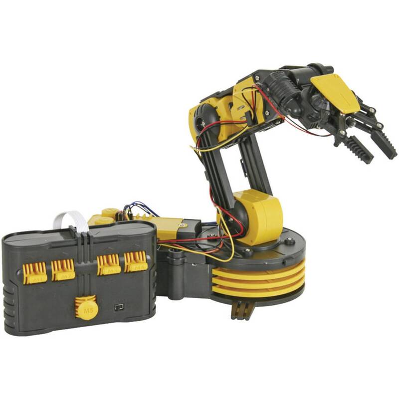 Velleman ROBOTERARM KSR10 Bausatz mit 5 Motoren und Scheinwerfer 660 g - 5410329399498