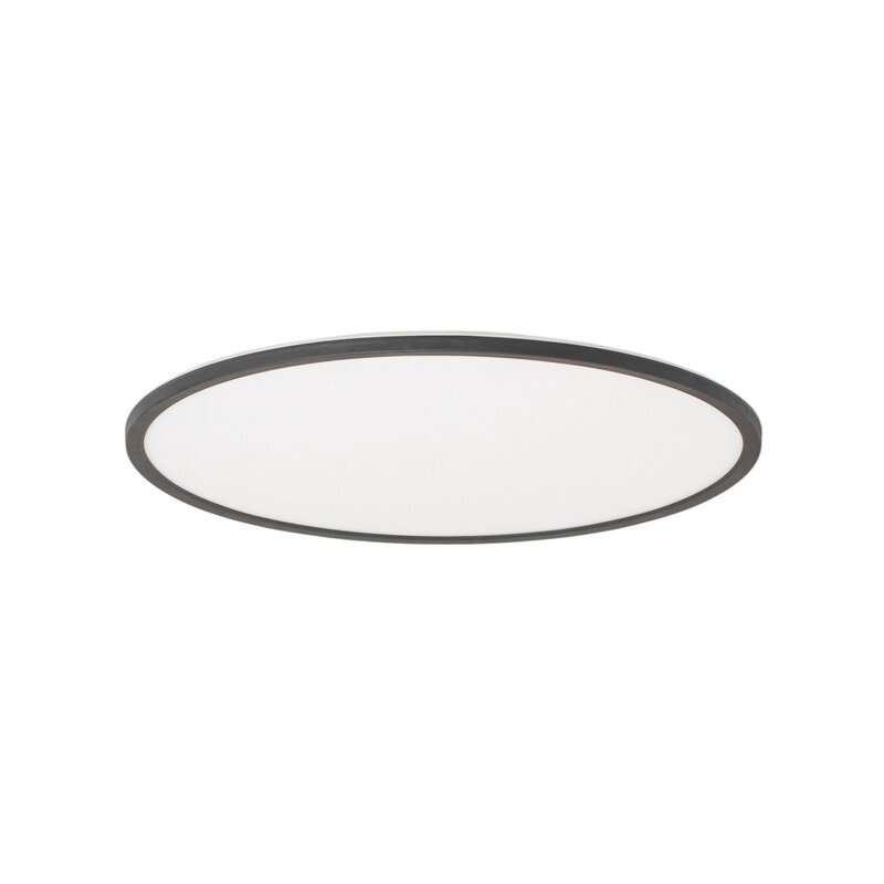 TK Lighting LED-Panel Deckenleuchte Panel Aqua LED rund schwarz Metall  718 - 5901780569051