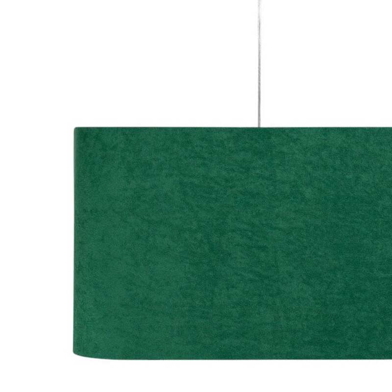 Hängeleuchte Kwadro LED Pendelleuchte dimmbar grün gold 40x40cm Velourstoff - 5906742034738