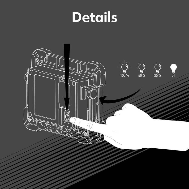 Müller-Licht Arbeitsstrahler Baustrahler Strahler LED Akku Dallas Neutralweiß - 4018412696311