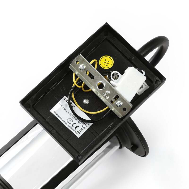 Lindby Außenwandleuchte Zayn LED Gartenleuchte Lampe dimmbar schwarz IP23 33cm - 4251096568134