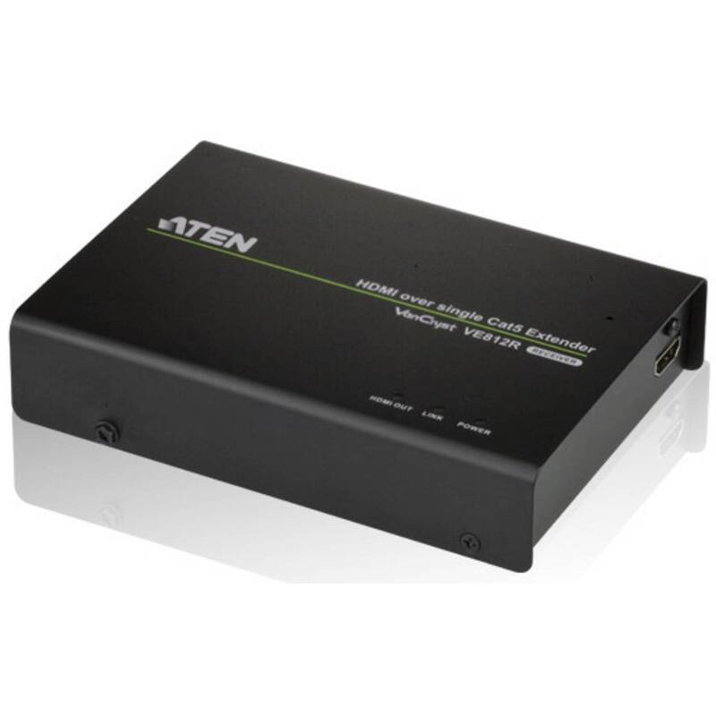 ATEN Extender Verlängerung HDMI Receiver Netzwerkkabel Schwarz 100 m 4096 x 2160 - 4719264640285