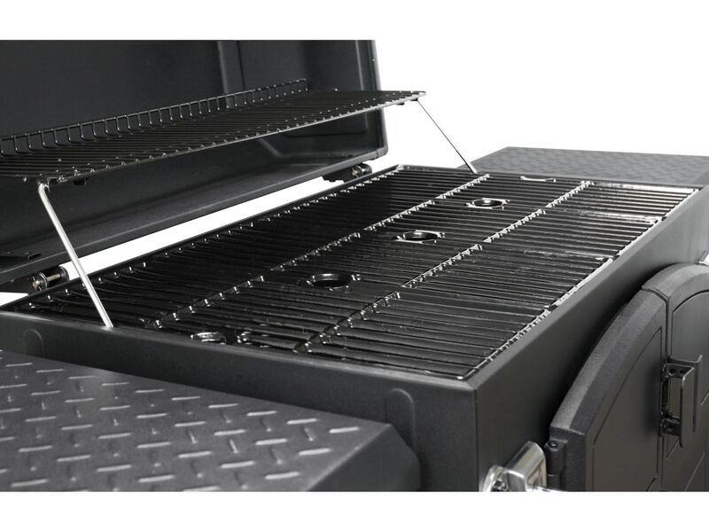 El Fuego Holzkohlegrill Grand Ontario Grill Schwarz 81x46cm Feuerkammer BBQ groß - 4250373205724