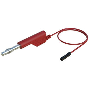 65x B-Ware Hirschmann Messleitung Prüfkabel 3 A Lamellenstecker 4 mm Buchse 0,64 mm Rot 1 m