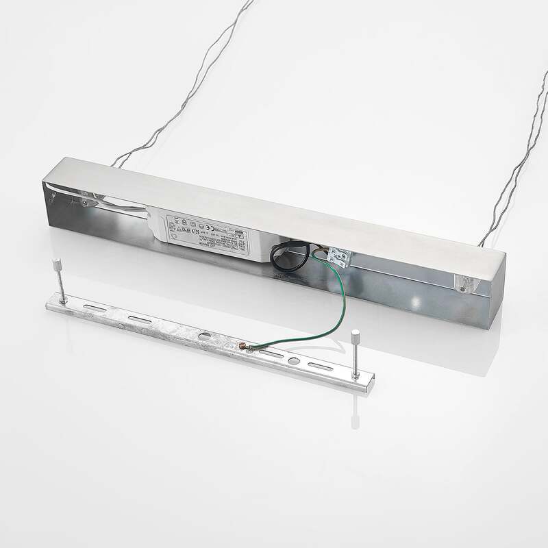 Lindby Pendelleuchte Hängeleuchte LED Holz dimmbar Alimara warmweiß 138 cm Lampe - 4251096597448