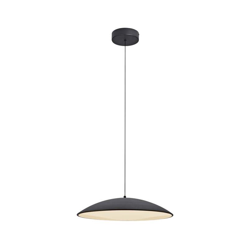 Schöner Wohnen LED Hängeleuchte LENTE dimmbar Pendelleuchte schwarz Ø50cm - 4043689017989