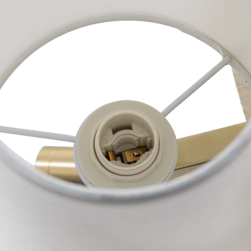 Lindby Wandleuchte Aiden LED Wandlampe Leselicht messing weiß 30,8cm Höhe 14cm - 4251096554786