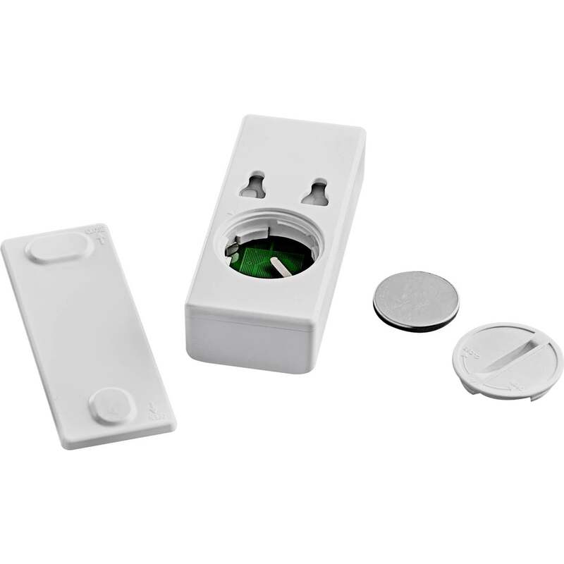 Heitronic Funkklingel Komplett-Set 30 Melodien 85dB IP44 wetterfest weiß 100m - 4002940018240