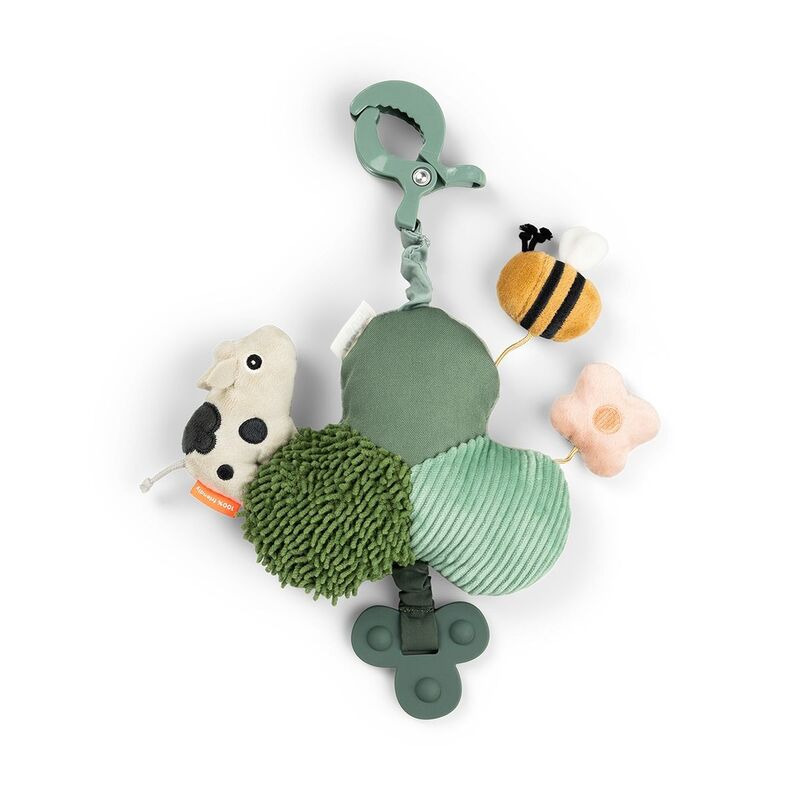Done By Deer Aktivitätsspiegel Tiny Farm Spielzeug für Babys mit Clip Grün - 5712643064831