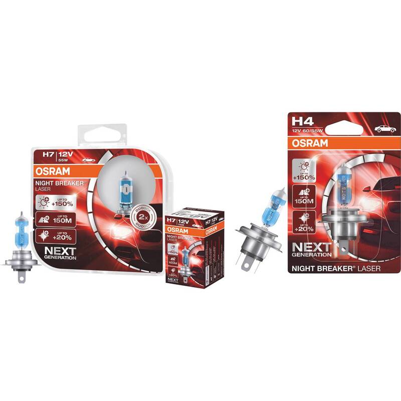 Osram Automotive Halogen Leuchtmittel Night Breaker Laser H8 35W 12V 800lm ECE - 4062172387774