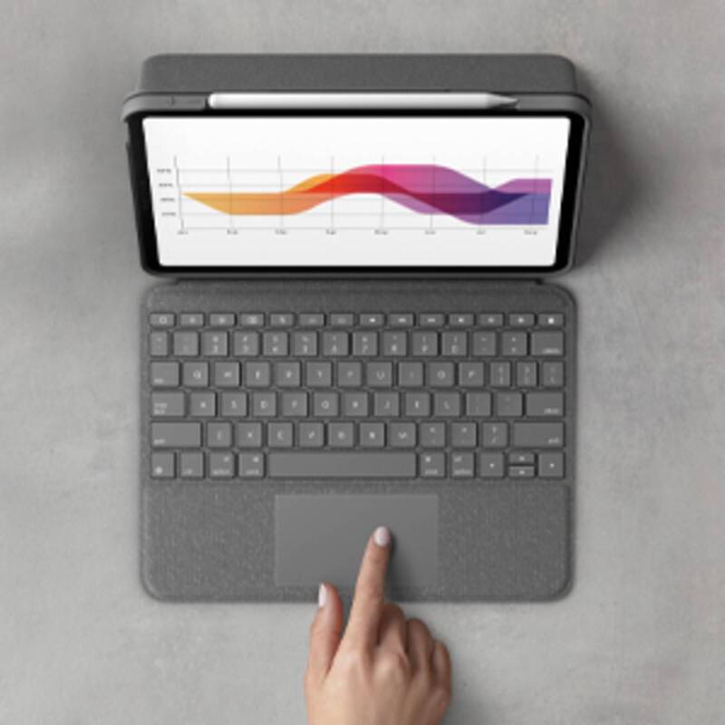 Logitech Folio Touch Tablet-Tastatur mit Hülle Passend für Apple DEFEKTWARE - 5099206093430