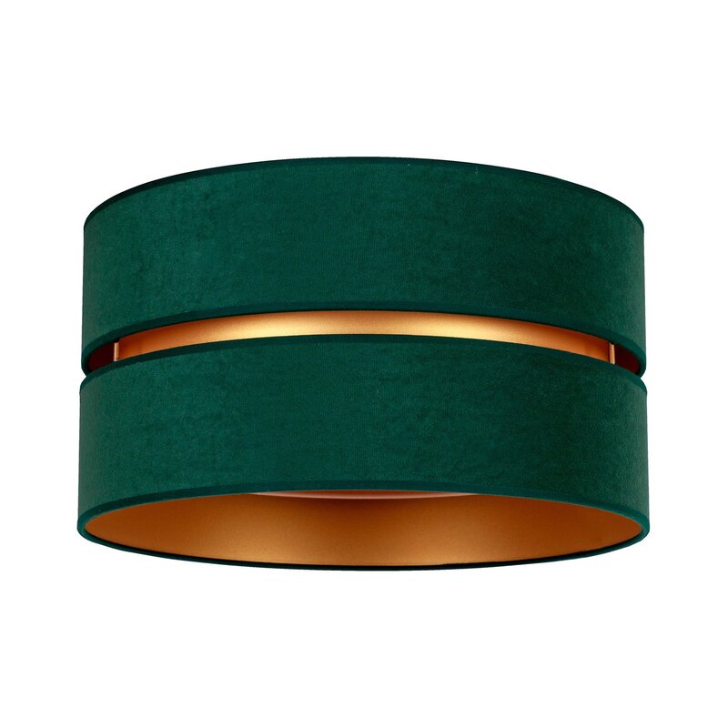 Duo Deckenleuchte Lampe Deckenlampe grün/gold Samt Metall Ø60cm dimmbar - 5903689189842