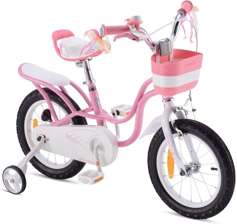 RoyalBaby Kinderfahrrad Kinderrad Fahrrad Rosa Stützräder Mädchen 14 Zoll Korb - 6970962669338