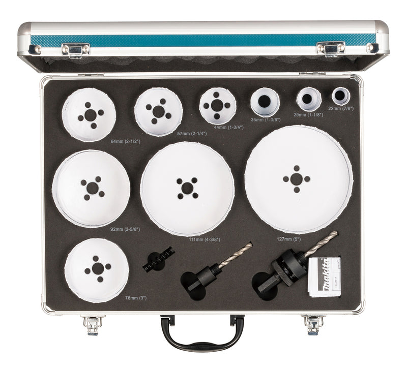 Makita Lochsägen-Set HSS-BiM D-75764 13-teilig für Holz Metall Kunststoff - 0088381597692