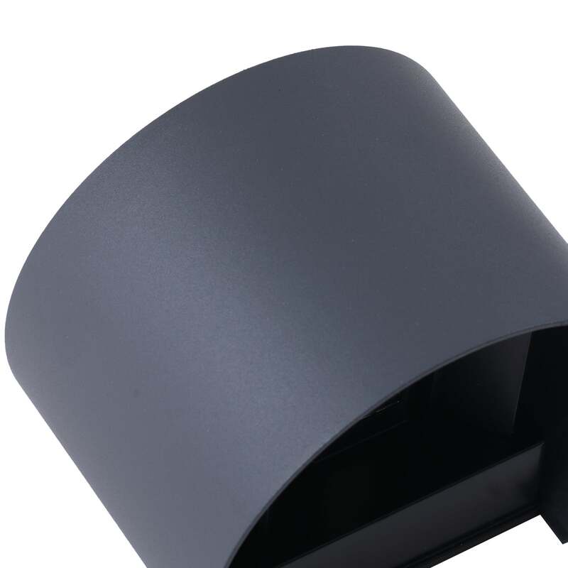 Lindby Außenwandleuchte Gartenlampe Dara LED dimmbar CCT RGB dunkelgrau IP54 - 4251911776546